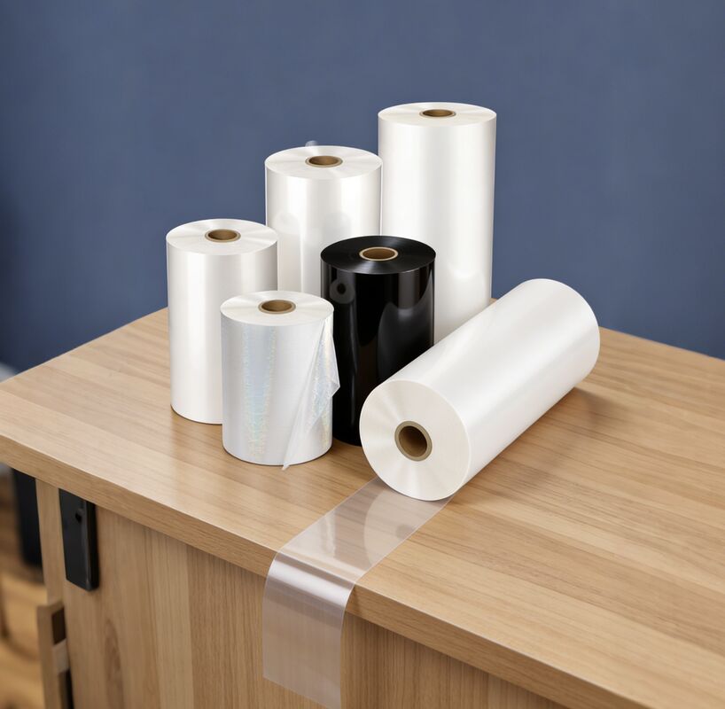 95-105 미크론 두께, 가죽 질감 및 얇은 얼음 피니쉬를 가진 반짝이는 라미네이션 필름