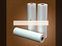 촉감 향상을 위한 미세 텍스처 코팅 BOPP-기재 소프트 터치 냉간 라미네이팅 필름